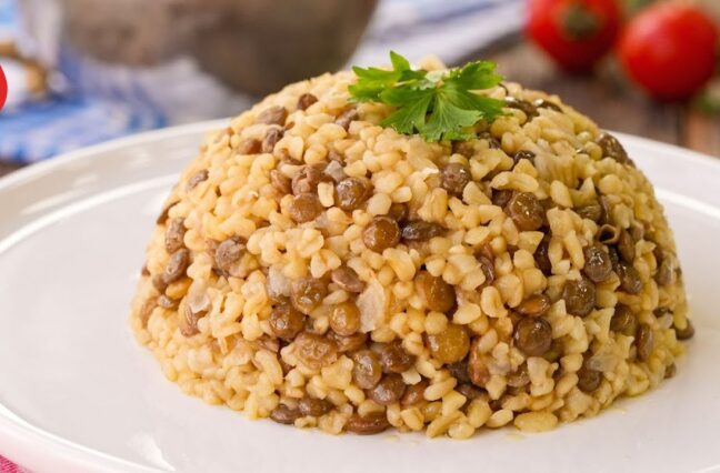 🍲 Dovana ile Mercimekli Bulgur Pilavı