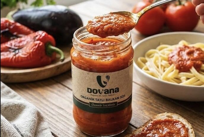 🌶🍅 Organik Balkan Sosu: Köz Tadında Denge, Kaşık Kaşık Doğallık