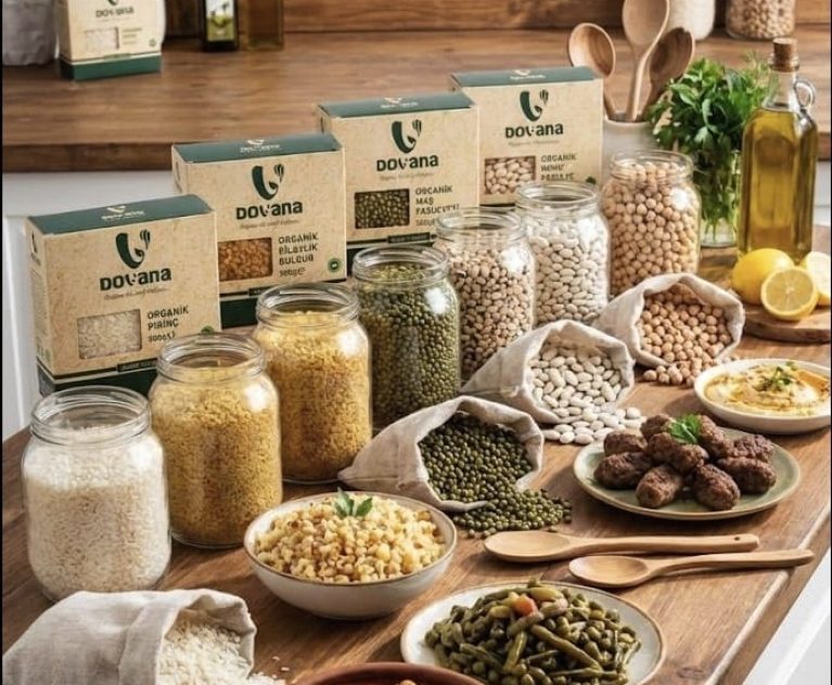 Dovana Tam Organik Mutfak Serisi - Sağlıklı Organik Bakliyat ve Tahıl Çeşitleri