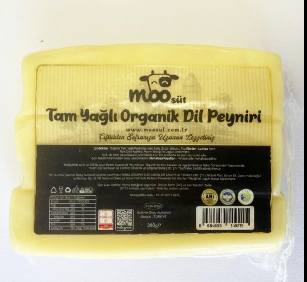 Organik Dil Peyniri (300gr) MOO